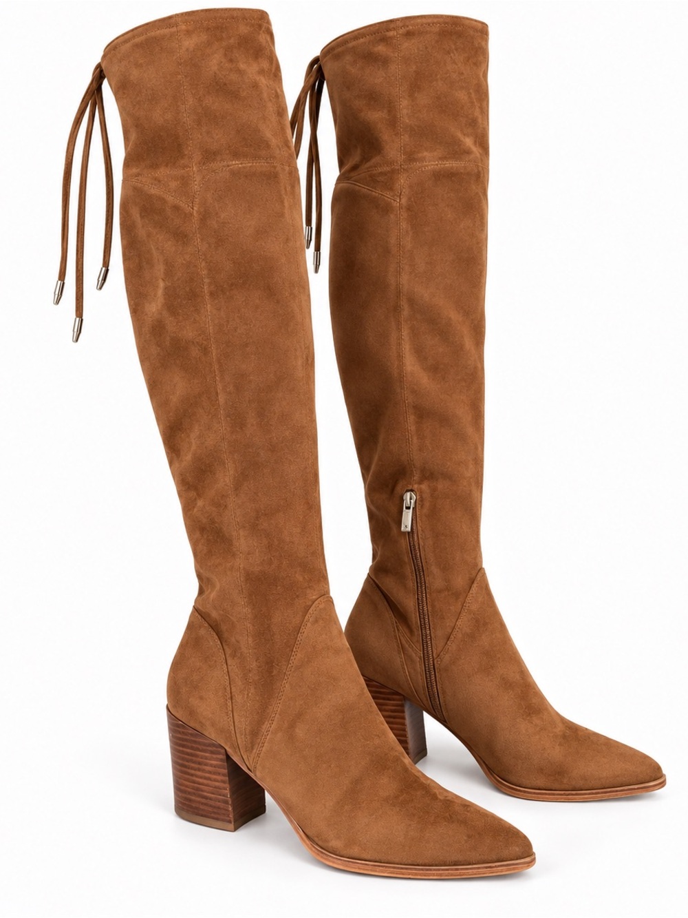 Marc Fisher LTD Comara Cognac Faux Suede Over the Knee Boots 8